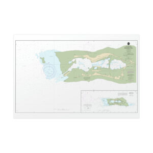 Chart 83157 Palmyra Atoll;Approaches to Palmyra Atoll - NOAA Nautical Chart Rolled Poster | 30" x 20" | 36" x 24" | 40" x 28"