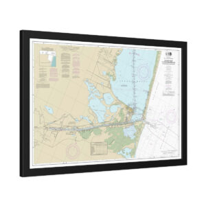 Chart 11302 Intracoastal Waterway Stover Point to Port Brownsville, including Brazos Santiago Pass - NOAA Nautical Chart Framed Paper Print  30" x 20" | 36" x 24" | 40" x 28"