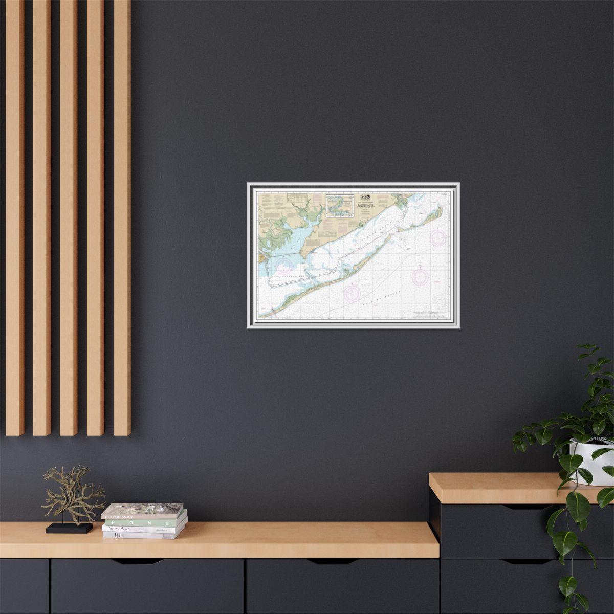Chart 11404 Intracoastal Waterway Carrabelle to Apalachicola Bay;Carrabelle River - NOAA Nautical Chart Floating Frame Canvas | 30" x 20" | 36" x 24" | 48" x 32" - White context-2