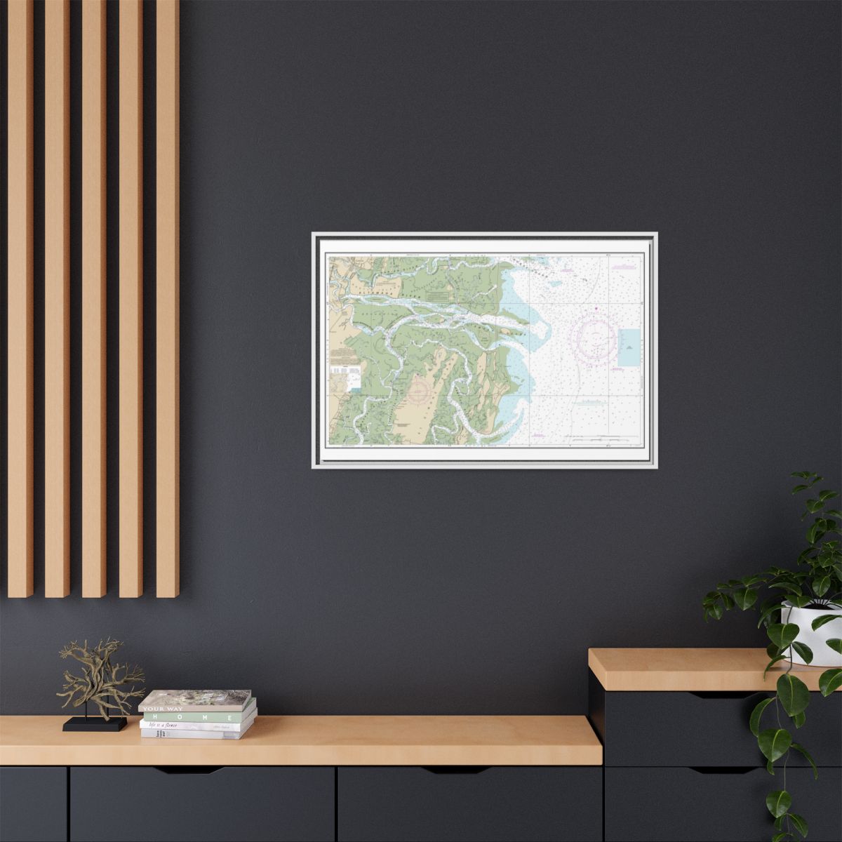 Chart 11508 Altamaha Sound - NOAA Nautical Chart Floating Frame Canvas | 30" x 20" | 36" x 24" | 48" x 32" - White context-2