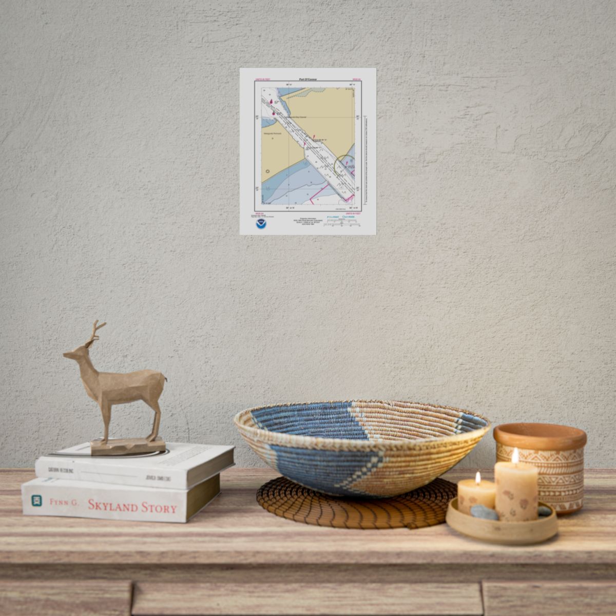 Custom Chart of Port O'Connor - NOAA Nautical Chart 8.5" x 11"