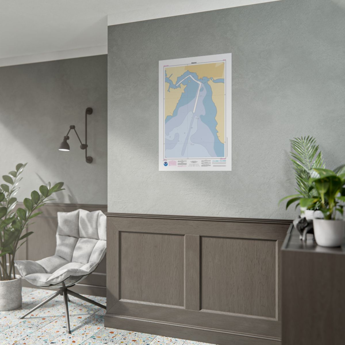 Custom Chart of Edenton - NOAA Nautical Chart 22" x 34"