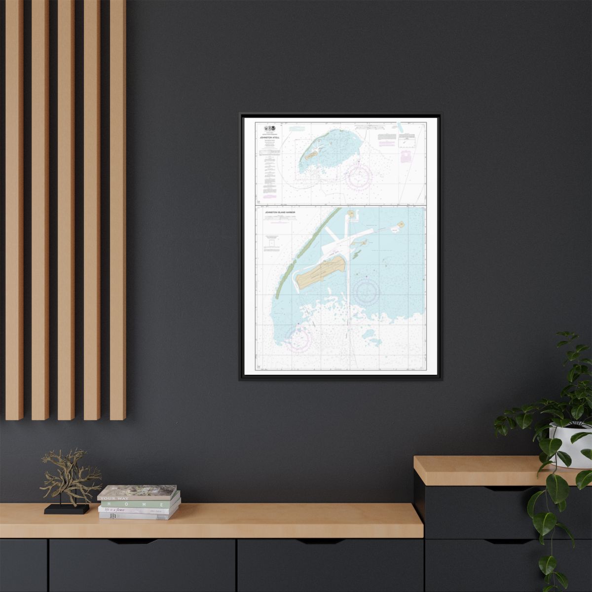 TEST RESYNC — Chart 83637 Johnston Atoll Floating Frame Canvas - Black context-2